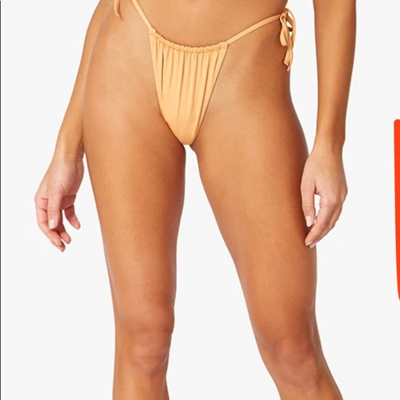WEWOREWHAT RUCHED BANDEAU BIKINI (2pc) S Top M Bottom - Picture 8 of 9